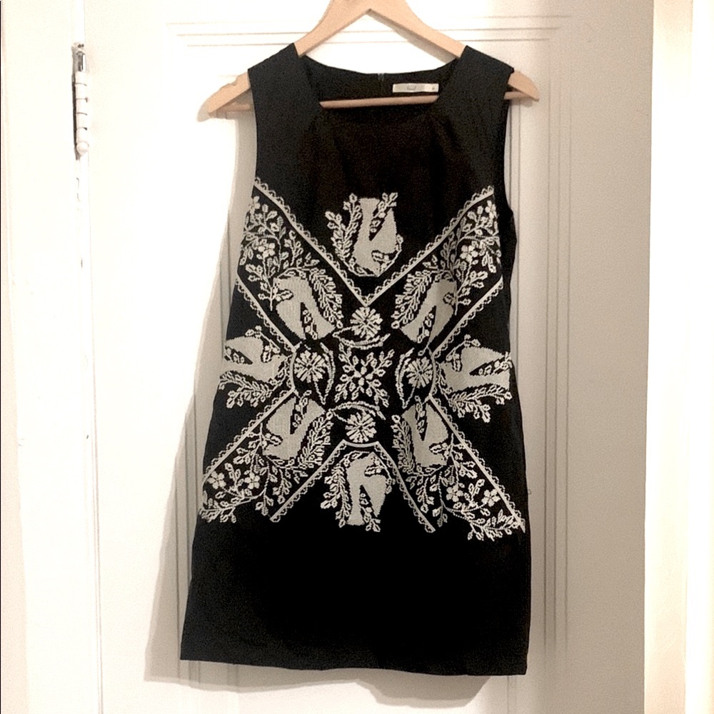 Hazel brand dress with embroidered doves